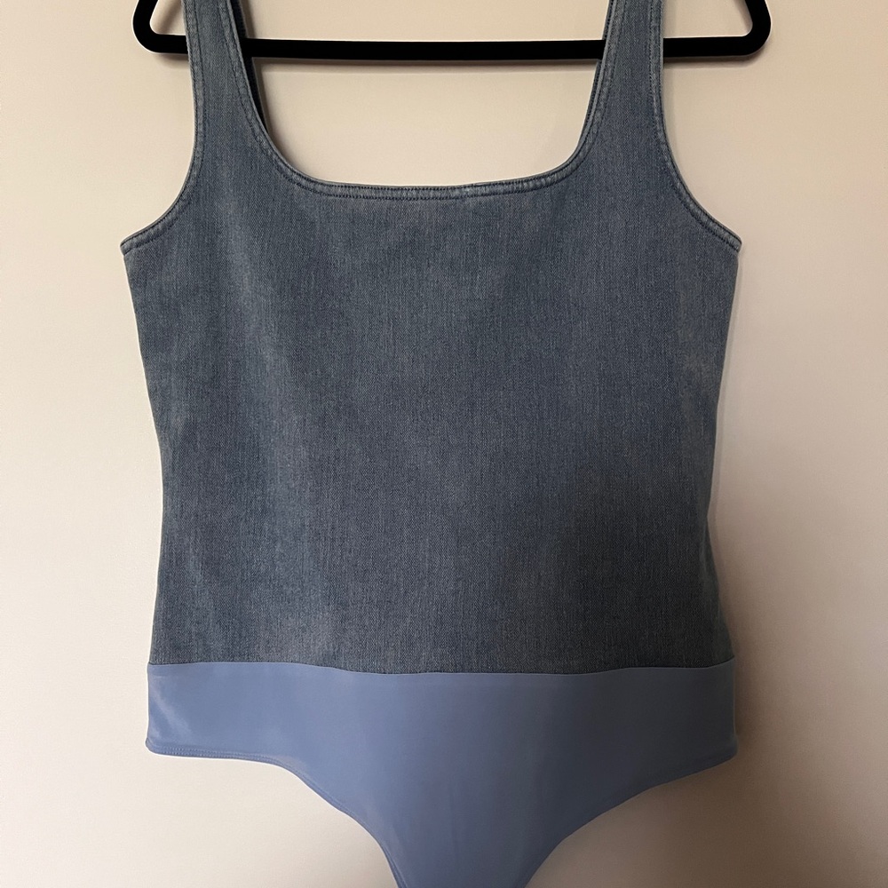 Blue Denim Bodysuit
